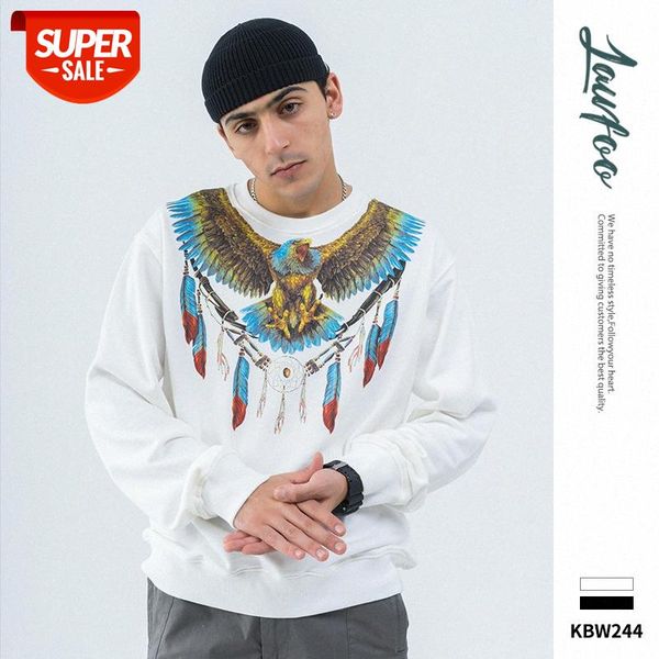 

lawfoo men's mb wings digital print terry sweatshirt #gq28, Black