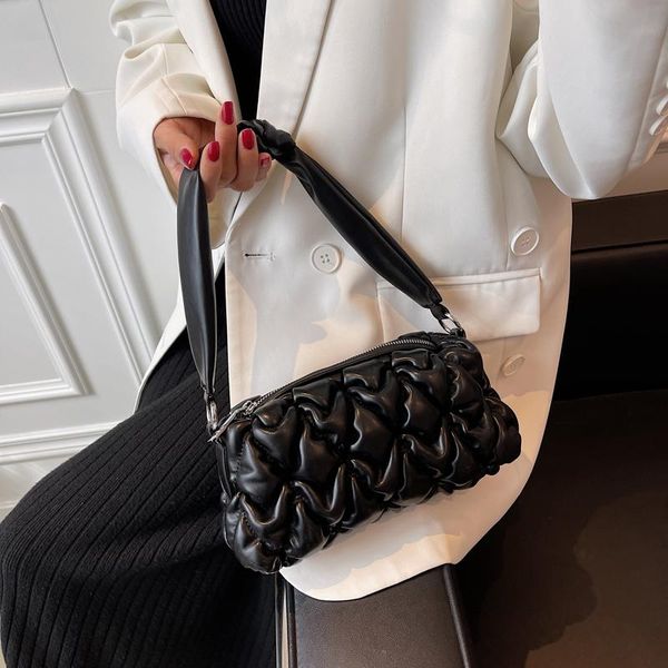 

evening bags 2021 winter female bag luxury designer rhombus embroidery thread shoulder messenger small cloud fashionable fold