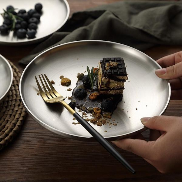 

dishes & plates onlycook 304 stainless steel plate dinner double insulated