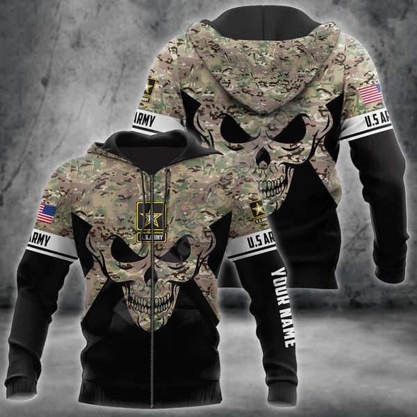 

green skull pattern men's 3d printing hoodie visual impact party punk gothic round neck american sweater hoodie, Black