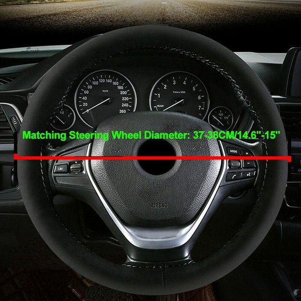 

steering wheel covers car cover hand sewing soft suede universal high quality