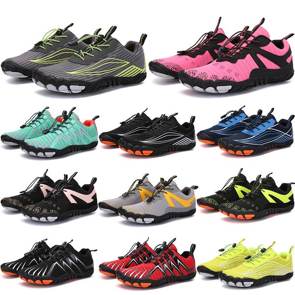 

2021 four seasons five fingers sports shoes mountaineering net extreme simple running, cycling, hiking, green pink black rock climbing 35-45