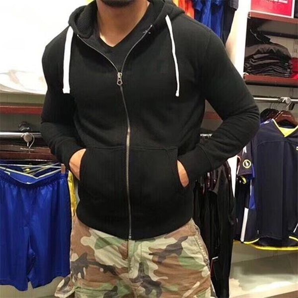

wholesale brand men's polo hoodies men sweatshirt with a hood cardigan outerwear men fashion hoodie new style hood sport jacket men&#03, Black