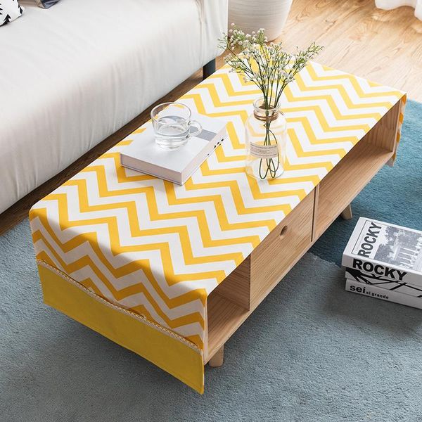 

nordic style cotton rectangle tablecloth red/brown/green plaid lattice table flag tea cover cloth