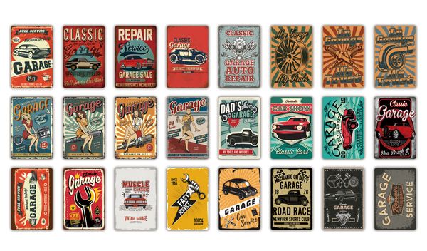 

funny designed garage metal painting plaque retro tin sign vintage interior decoration for oil gas station wall decor size 30x20cm
