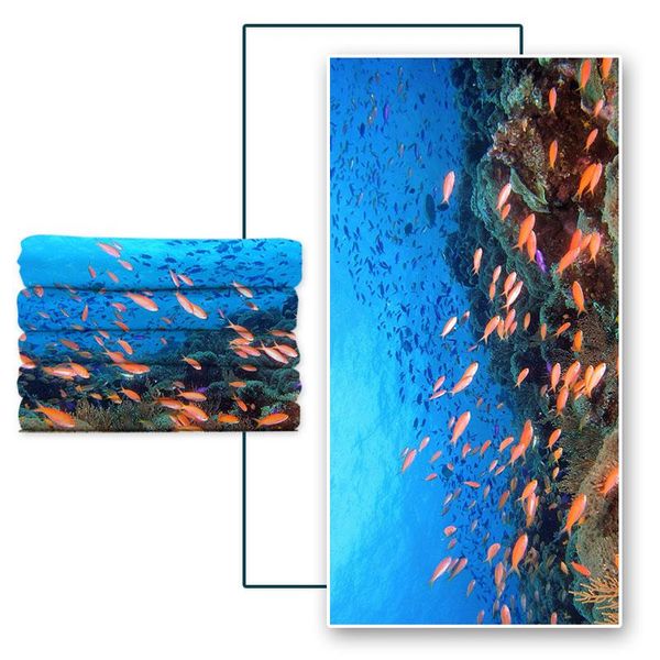 

towel microfine printing absorbent and quick-drying microfiber swimming beach