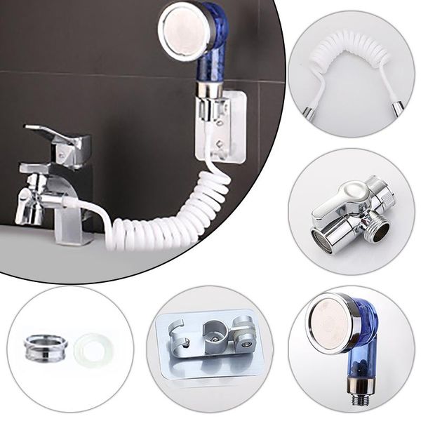 

faucet extension shower set external shampoo artifact single cut diverter bathroom sink sprayer water tap nozzl bath accessory