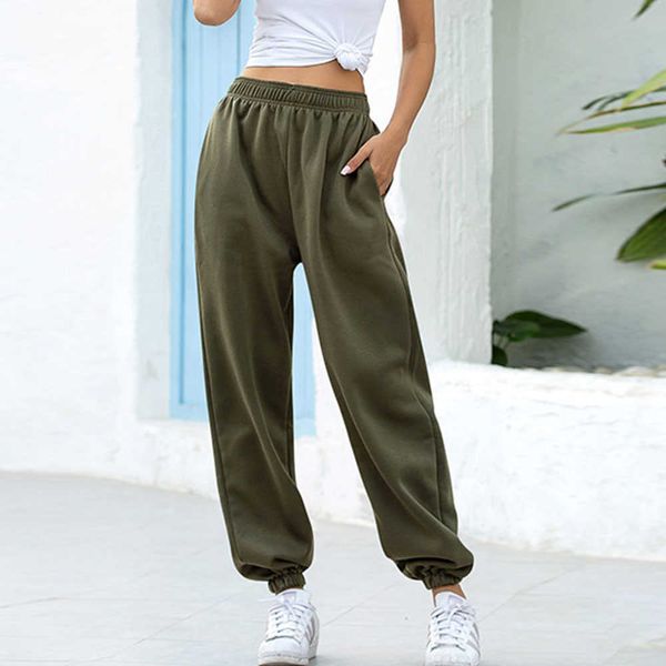 

jocoo jolee women casual solid harajuku joggers wide leg sweatpants plus size trousers korean high waist loose pants streetwear 210619, Black;white