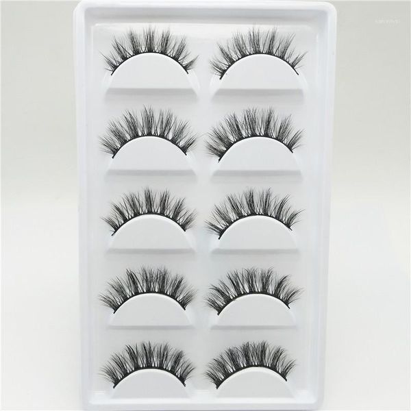 

pairs 3d false eyelashes simulation mink natural long cross criss lashes curl fake eyelash extension make up tools1