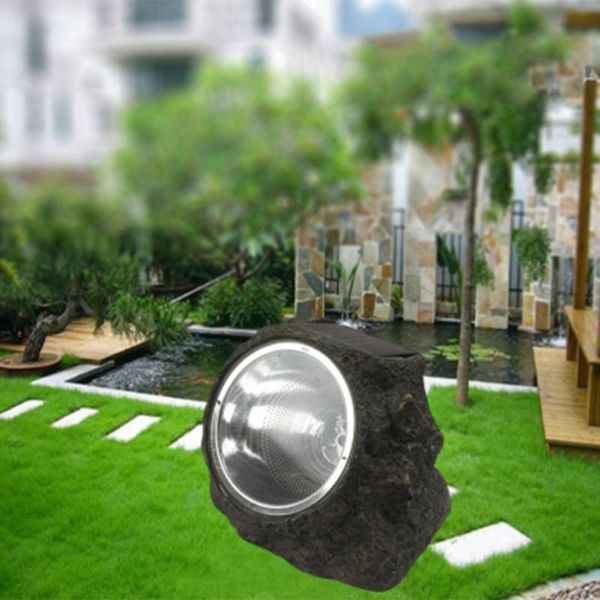 

solar lamps 3 led lamp landscape lawn light waterproof lights for garden decorative stone shape powered