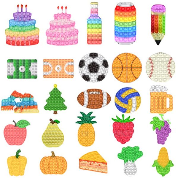 

push bubble fidget toys sensory ring bracelets puzzle press finger bubbles stress bracelet wristband zzf1122