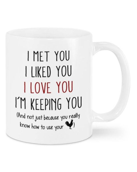 

met you i liked love i'm keeping mug happy valentine's day white 11oz 15oz ceramic coffee cup mugs