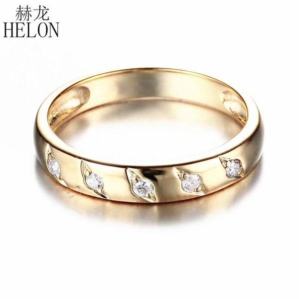 

real 18k yellow gold certified round si/h 0.12ct natural diamond ring women stunning engagement wedding jewelry band cluster rings, Golden;silver