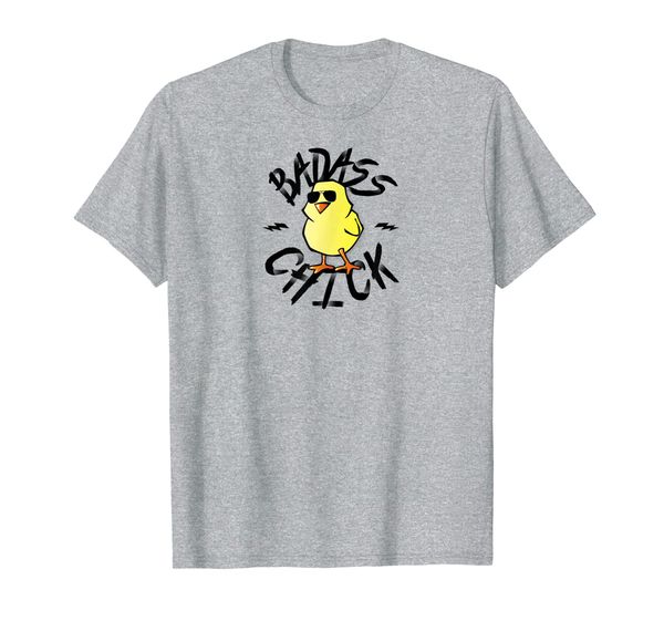 

funny badass chick shirt for women; ladies chick t-shirt, White;black