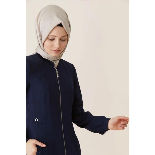 

women's vests doque 55084 summer overcoat navy blue, Black;white