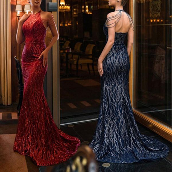 

casual dresses women fashion o-neck sleeveless sequins party dress elegant evening vestido feminino, Black;gray