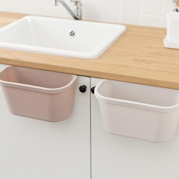 

waste bins small wall-mounted trash can kitchen cabinet hanging rack
