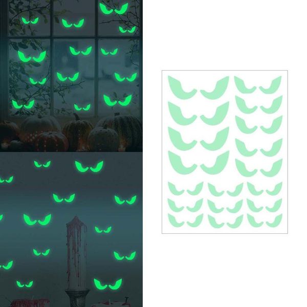 

wall stickers 1 sheet luminous fluorescent holiday festival (voyeur eyes)