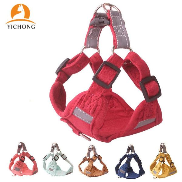 

pet breathable reflective chest strap walking dog harness and leash set traction rope vest yh349 collars & leashes