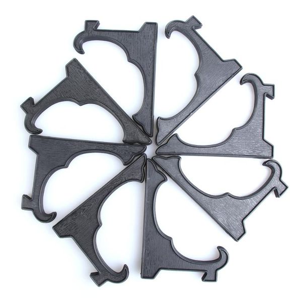 

ice buckets and coolers 8pcs 11.5cm black plastic plate display easel brace stand holder zhy series