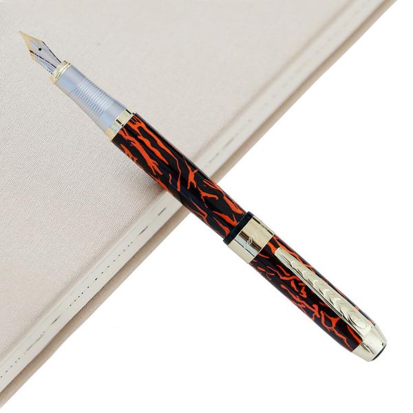 

fountain pens jinhao 250 full stainless silver clip pen office supplies