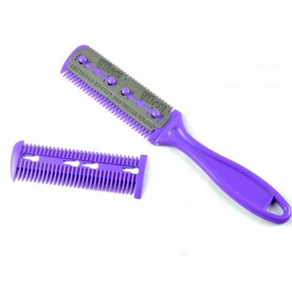 

hair brushes 1pc cutting comb bes with razor blades trimmer thinning barber salon diy styling s, Silver