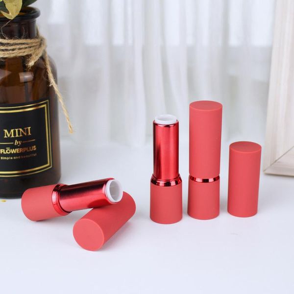 

storage bottles & jars 50/100pcs 12.1mm frosted red lipstick tube makeup accessories cosmetic lip gloss containers refillable