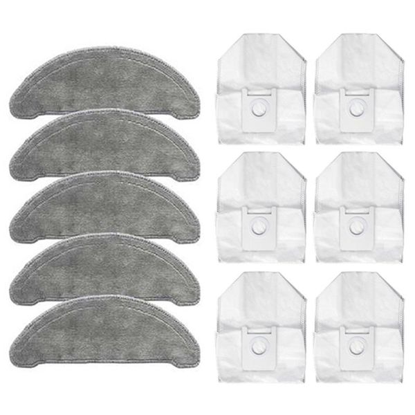 

vacuum cleaners 11pcs for roidmi eve plus robot cleaner dust bag mop cloth cleaning replacement accessories parts