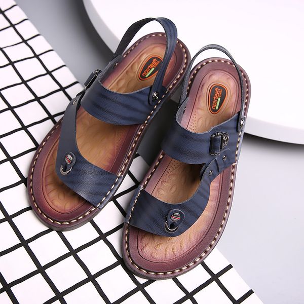 

mens womens sport trainers large size off sandals summer slippers dual-use sandal waterproof non-slip resistant beach shoes flip flops code:, Black