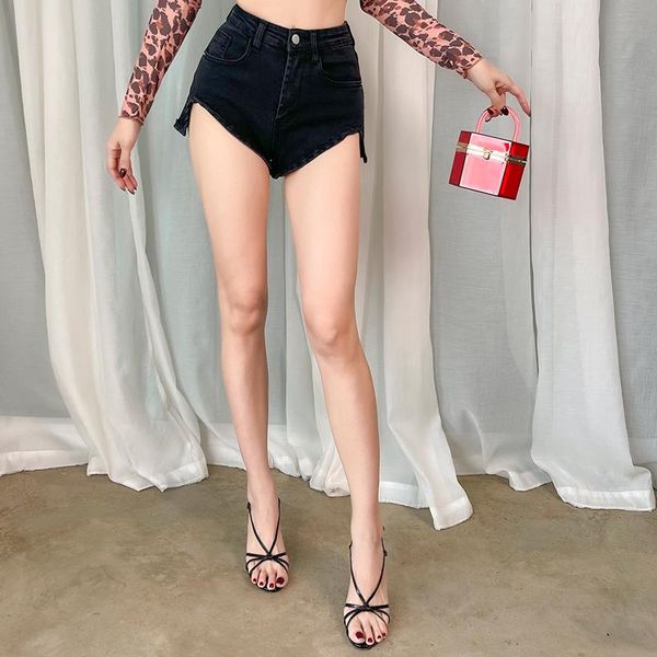 

women's shorts summer high waist denim black short jeans women casual cute y2k, White;black