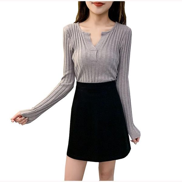 

skirts all-season women skirt solid black single split high waist a-line slim female bodycon hip fit