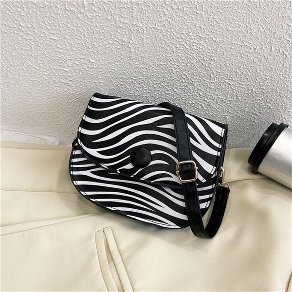 

evening bags fashion single shoulder for women zebra stripes small square bag ladies casual shopping mini handbags girls crossbody