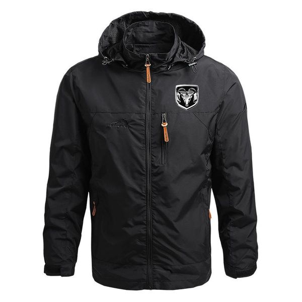 

men's hoodies & sweatshirts critically acclaimed spring coats man brand dodge ram logo men hoodie jacket sweatshirt customizabl, Black