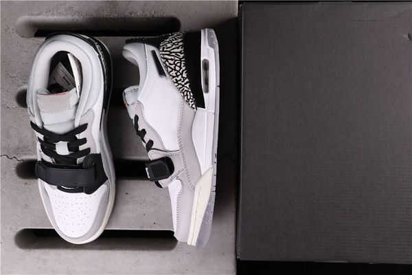 

genuine jumpman 312 men's women's basketball shoes, couples grey, black and white sneakers, full size 36-45