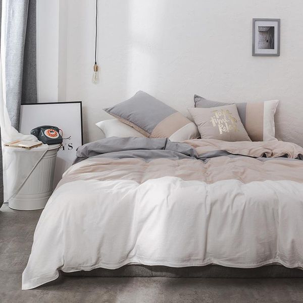 

bedding sets modern washed cotton set for home sheet summer bed qulit linens duvet cover flat king