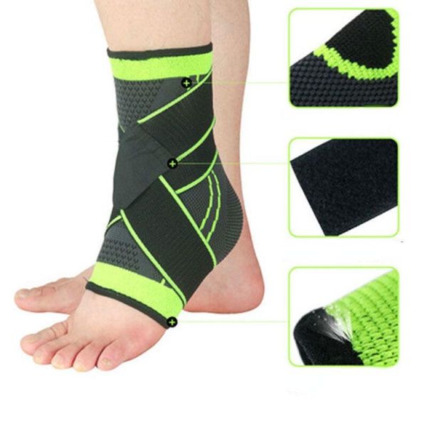 

ankle support sports protection compression straps protect joints ankles fixed running basketball anti-sprained protective gear, Blue;black