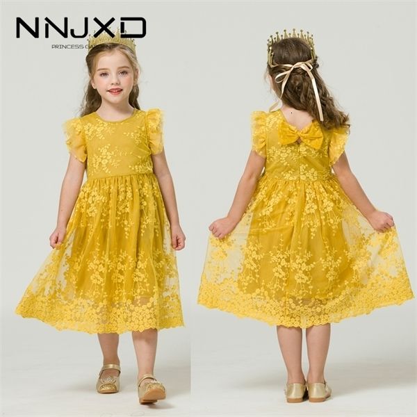 

girl's autumn winter long sleeves kids dresses girls casual wear tutu party princess dress children's clothing for 3-8 years c0223, Red;yellow