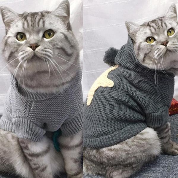 

cat costumes easy to wear skin-friendly knitted pentagram pattern pet sweater for small dog
