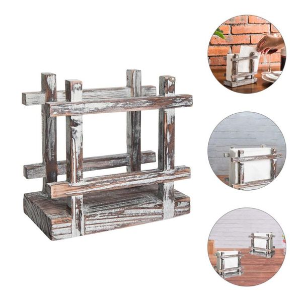 

toilet paper holders 1pc wooden towel holder vintage desktissue rack chic napkin