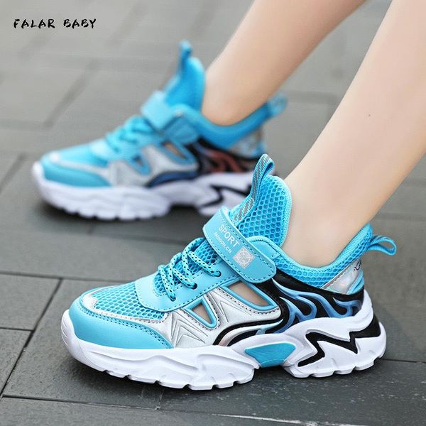 

boys shoes summer mesh hollow breathable sneakers kids children leisure non-slip wear-resistant fashion sandals bs06 athletic & outdoor, Black