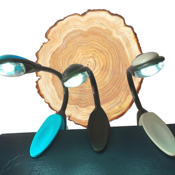 

book lights 1 pc led light mini clip-on flexible bright lamp reading for travel bedroom reader christmas gifts