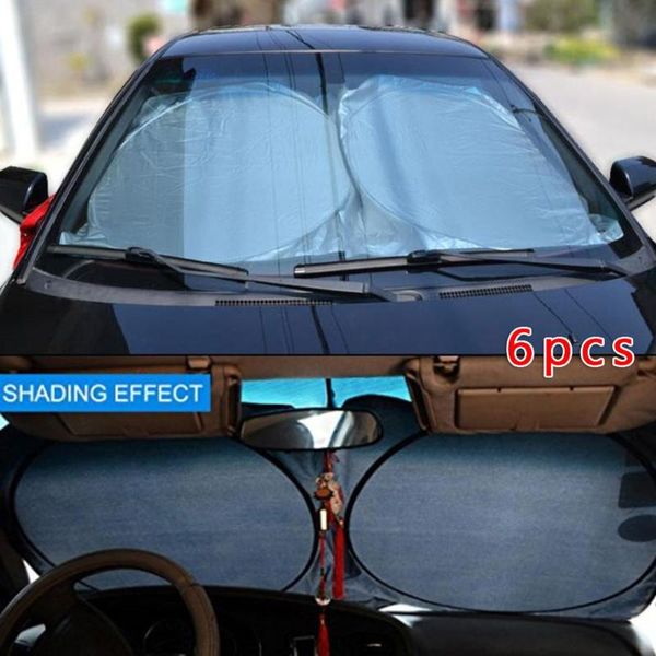 

sun block car visor sunshade waterproof 6pcs/set accessories breathable
