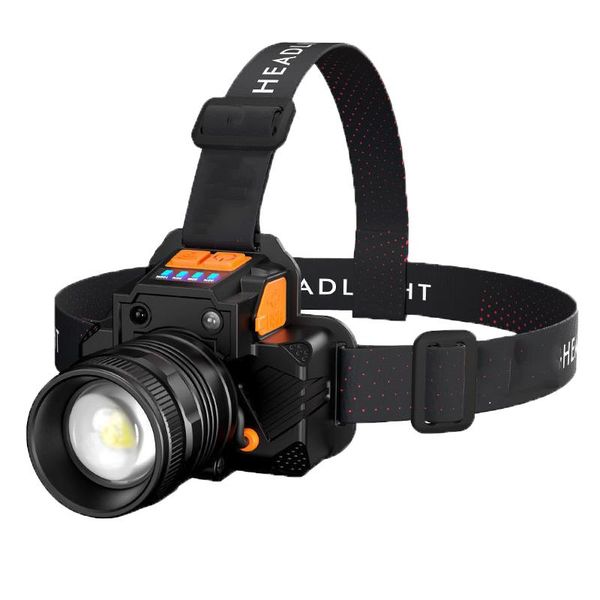 

headlamps rechargeable sensor led headlamp zoom fishing torch outdoor super bright waterproof camping hunting head lamp