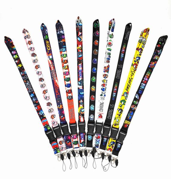 

among us phone lanyard straps keychains lanyards pendant key rings hangingÂ gameÂ machine chestÂ cardlanyard certificatelanyard universal