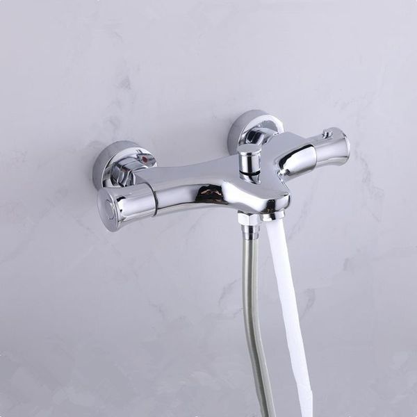 

real brass robinet salle de bain for thermostatic shower faucet mixing valve bathroom chrome constant temperature sets