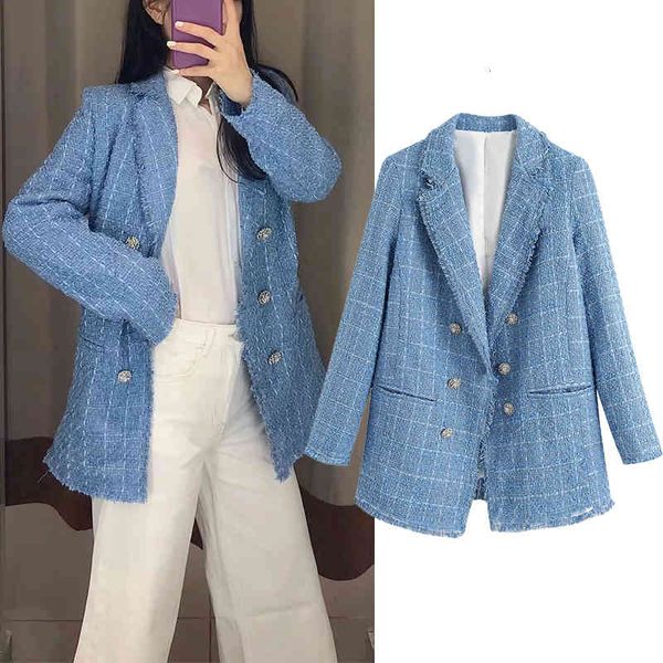 

women's down & parkas 2021 women autumn twill soft woolen jacket tassel coat turn-down collar long lady streetwear outwear u9c8, Black