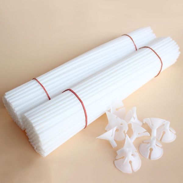 

party decoration plastic balloon stick support rods balloons with white cups supplies baloons stand wedding accessories