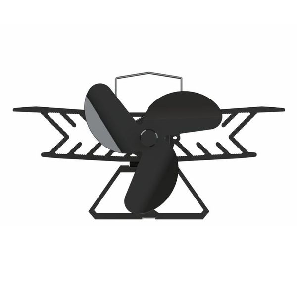 

electric fans 3 blade heat powered stove fan fireplace christmas tree shape log wood burning home office