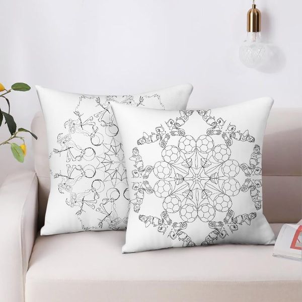 

cushion/decorative pillow mandala style print cushion cover covers decor polyester throw pillowcases for home sofa and chair seat 45x45cm
