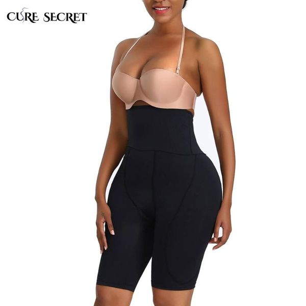

women's shapers cure secret bulifter women high waist shapewear tummy control trainer bulifting padded panties underpants, Black;white